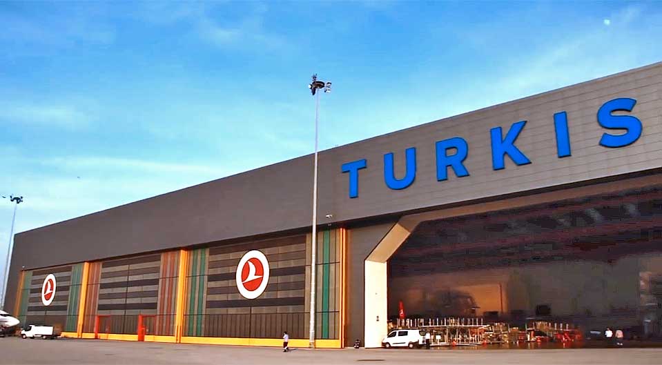 Sabiha Gökçen Türk Hava Yolları HABOM hangar Panolux
