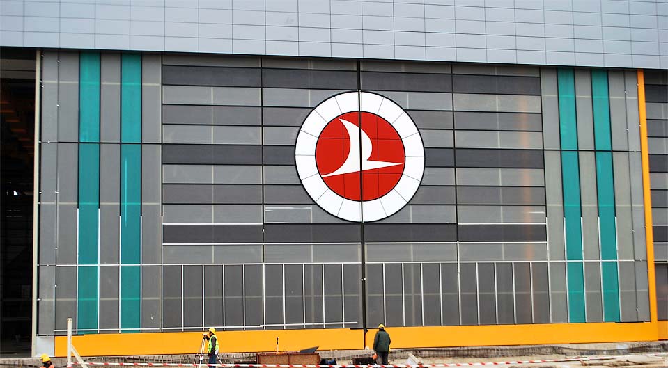 Turkish Airlines maintenance hangar Panolux