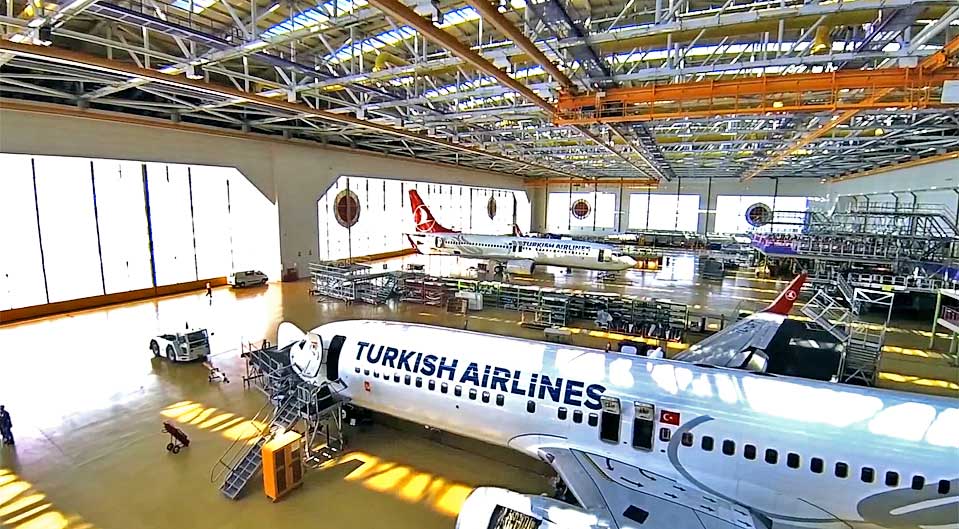 Turkish Airlines MRO hangar Sabiha Gökçen